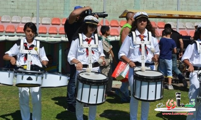 مشاركة لكفرقاسم بكشافة الغزالي وابن سينا في المسيرة القطرية في كفركنا