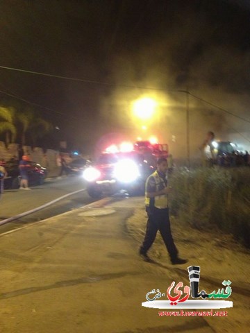 اشتعال حريق كبير داخل مصنع كرتون في جت 