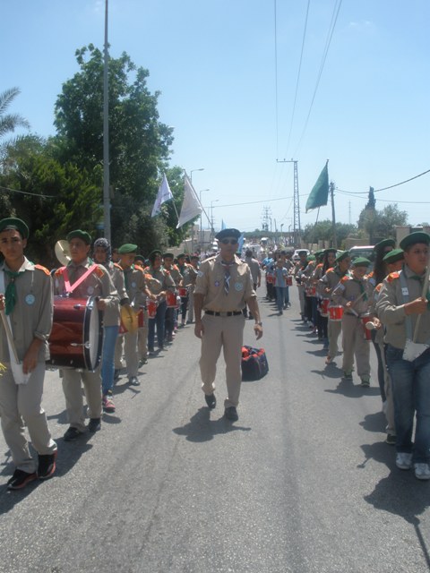 إعدادية ابن سينا كفر قاسم، في المسيرة الكشفية القطرية 