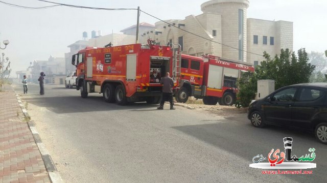 حريق كبير في الاحراش القريبة من قرى زيمر وحالة من القلق