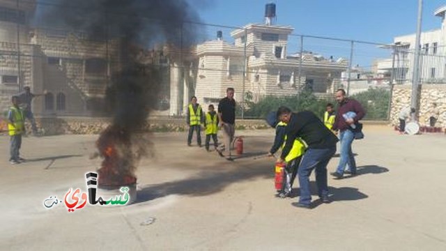 تمرين الدفاع المني في مدرسة ابن خلدون كفر قاسم   