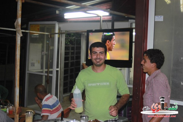 كفرقاسم : اجواء مونديالية في الميدان وبرازيلية في المقاهي