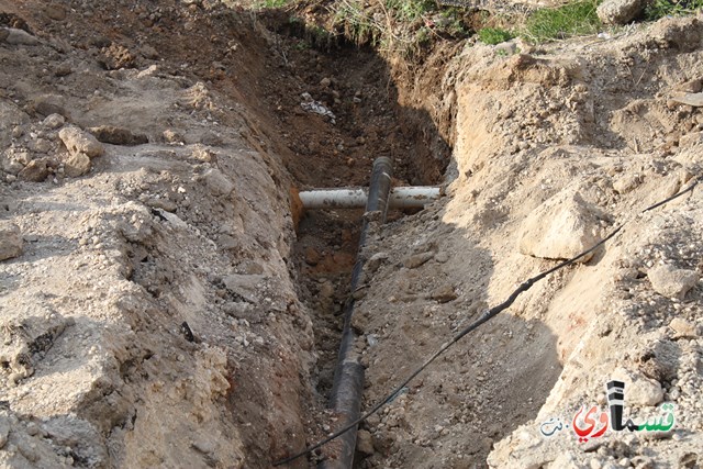 ينابيع المثلث مستمرة في تغيير البنية التحتية لشبكات المياه الرئيسية في كفرقاسم