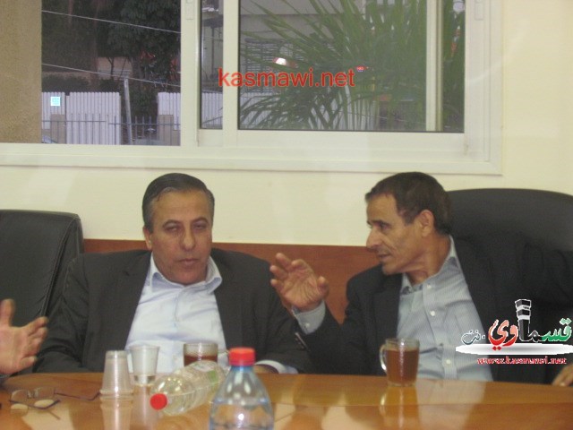 محاولة لمد جسور التعاون بين كفرقاسم وراس العين وبواسطة الدكتور عبد الله بدير والنائب كابل .