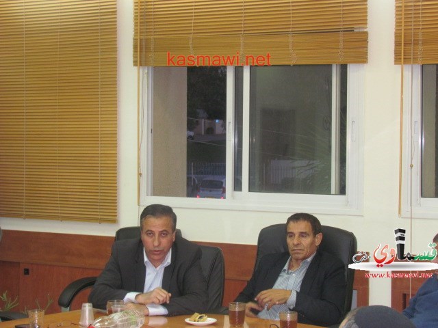 محاولة لمد جسور التعاون بين كفرقاسم وراس العين وبواسطة الدكتور عبد الله بدير والنائب كابل .