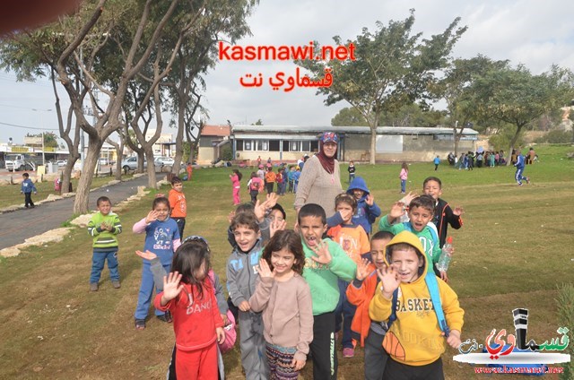 بُستان مدرسة المنار الابتدائية في احضان منتزه عبد الكريم قاسم
