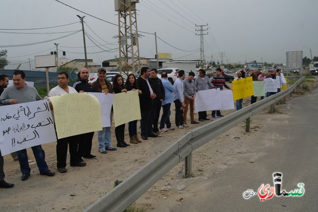 الطيبة : المئات يتظاهرون  من المثلث الجنوبي ضد حادثة اطلاق الرصاص على بيت مالك الطيبة نت 