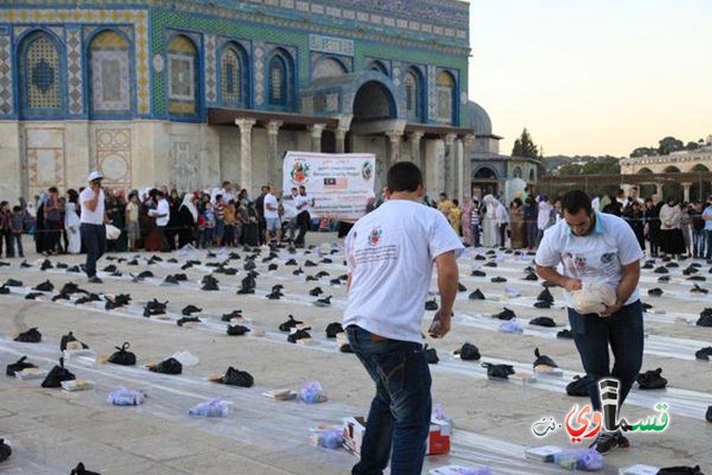 جمعية الاقصى لرعاية الاوقاف الاسلامية تبدأ بتنفيذ المشاريع الرمضانية في المسجد الاقصى وبيت المقدس واكنافه