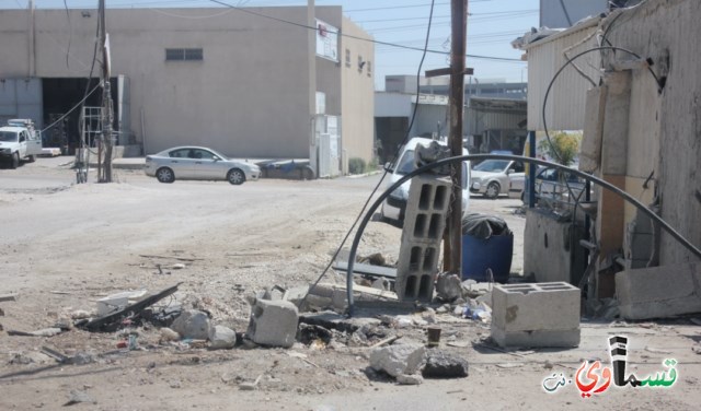 وتستمر اعمال الترميم والتطوير في شوارع كفرقاسم