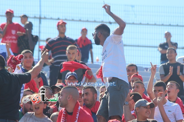 فيديو : الحسم النهائي ينتقل الى ارض الناصرة يوم الثلاثاء بعد التعادل 1-1 واكثر من 4500 مشجع ساند الفريق القسماوي 