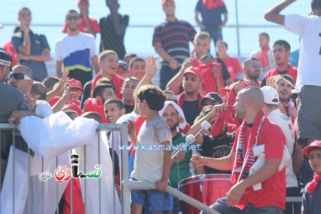 فيديو : الحسم النهائي ينتقل الى ارض الناصرة يوم الثلاثاء بعد التعادل 1-1 واكثر من 4500 مشجع ساند الفريق القسماوي 