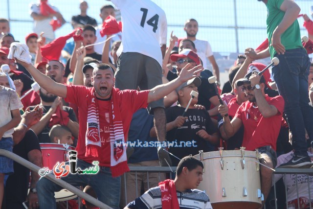 فيديو : الحسم النهائي ينتقل الى ارض الناصرة يوم الثلاثاء بعد التعادل 1-1 واكثر من 4500 مشجع ساند الفريق القسماوي 