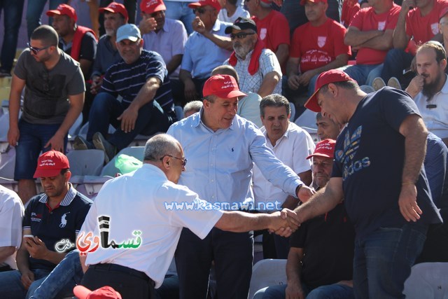 فيديو : الحسم النهائي ينتقل الى ارض الناصرة يوم الثلاثاء بعد التعادل 1-1 واكثر من 4500 مشجع ساند الفريق القسماوي 