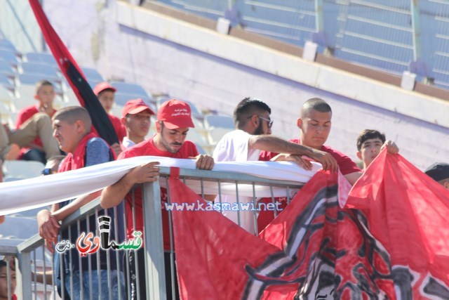 فيديو : الحسم النهائي ينتقل الى ارض الناصرة يوم الثلاثاء بعد التعادل 1-1 واكثر من 4500 مشجع ساند الفريق القسماوي 