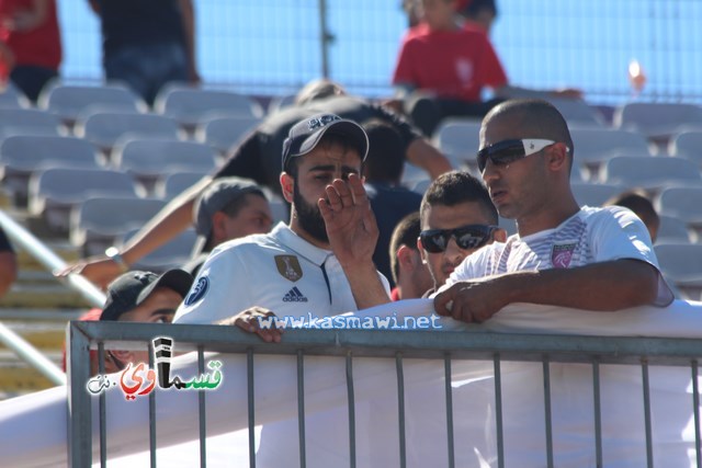 فيديو : الحسم النهائي ينتقل الى ارض الناصرة يوم الثلاثاء بعد التعادل 1-1 واكثر من 4500 مشجع ساند الفريق القسماوي 