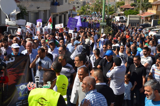  فيديو: الالاف في مظاهرة الشهيد محمد والرئيس عادل بدير  على الشرطة الاختيار محاربة كفرقاسم او عائلات الاجرام 