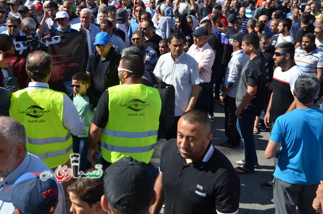  فيديو: الالاف في مظاهرة الشهيد محمد والرئيس عادل بدير  على الشرطة الاختيار محاربة كفرقاسم او عائلات الاجرام 