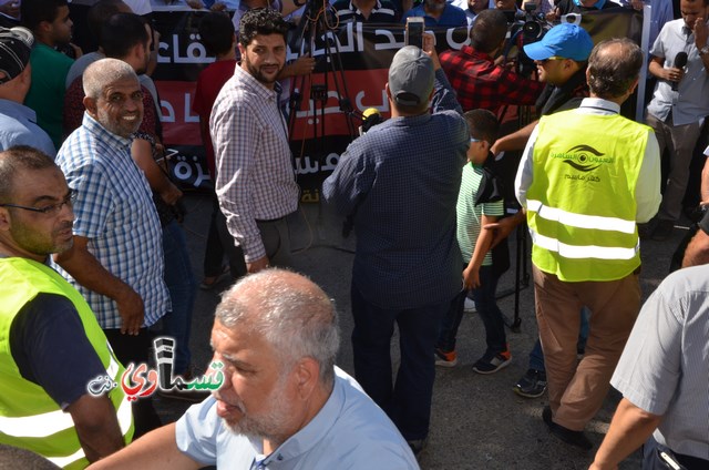  فيديو: الالاف في مظاهرة الشهيد محمد والرئيس عادل بدير  على الشرطة الاختيار محاربة كفرقاسم او عائلات الاجرام 