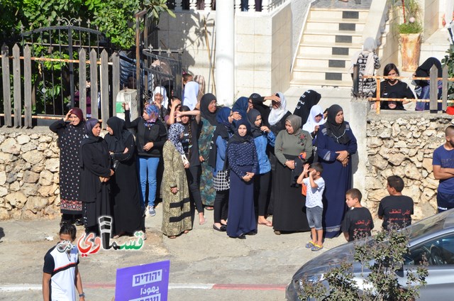  فيديو: الالاف في مظاهرة الشهيد محمد والرئيس عادل بدير  على الشرطة الاختيار محاربة كفرقاسم او عائلات الاجرام 