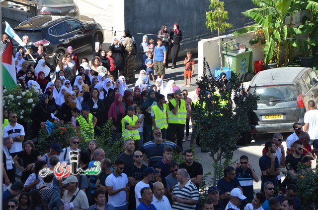  فيديو: الالاف في مظاهرة الشهيد محمد والرئيس عادل بدير  على الشرطة الاختيار محاربة كفرقاسم او عائلات الاجرام 