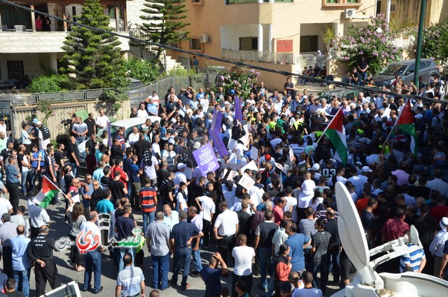  فيديو: الالاف في مظاهرة الشهيد محمد والرئيس عادل بدير  على الشرطة الاختيار محاربة كفرقاسم او عائلات الاجرام 