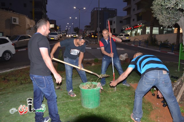 كفر قاسم : عمار يا بلدي... ترميم دوار شنيتسل طعاميم وتسميته  دوار السلام  بمبادرة اهل الحي 