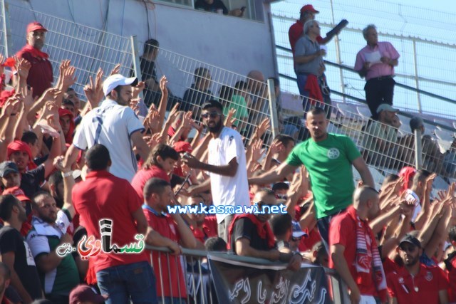 فيديو : الحسم النهائي ينتقل الى ارض الناصرة يوم الثلاثاء بعد التعادل 1-1 واكثر من 4500 مشجع ساند الفريق القسماوي 