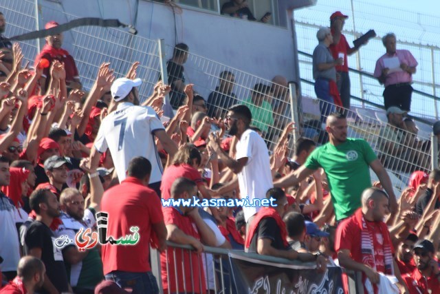 فيديو : الحسم النهائي ينتقل الى ارض الناصرة يوم الثلاثاء بعد التعادل 1-1 واكثر من 4500 مشجع ساند الفريق القسماوي 