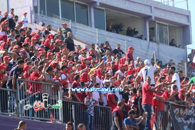 فيديو : الحسم النهائي ينتقل الى ارض الناصرة يوم الثلاثاء بعد التعادل 1-1 واكثر من 4500 مشجع ساند الفريق القسماوي 