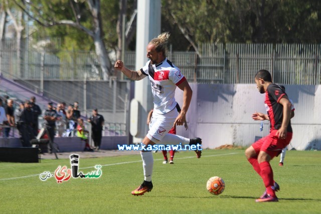 فيديو : الحسم النهائي ينتقل الى ارض الناصرة يوم الثلاثاء بعد التعادل 1-1 واكثر من 4500 مشجع ساند الفريق القسماوي 