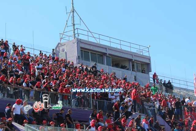 فيديو : الحسم النهائي ينتقل الى ارض الناصرة يوم الثلاثاء بعد التعادل 1-1 واكثر من 4500 مشجع ساند الفريق القسماوي 