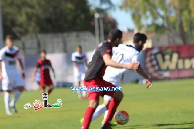 فيديو : الحسم النهائي ينتقل الى ارض الناصرة يوم الثلاثاء بعد التعادل 1-1 واكثر من 4500 مشجع ساند الفريق القسماوي 