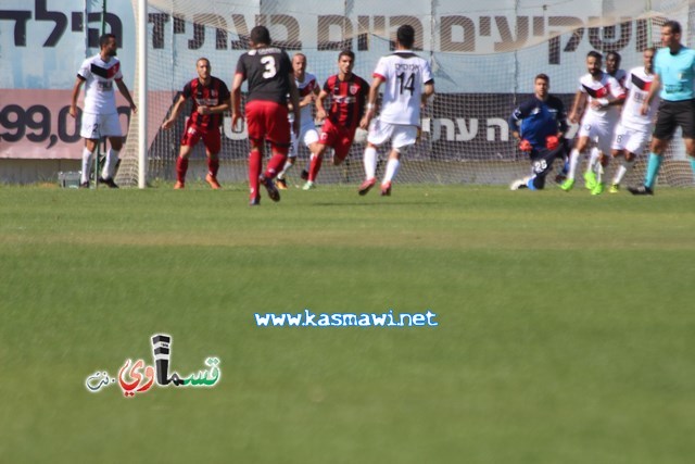 فيديو : الحسم النهائي ينتقل الى ارض الناصرة يوم الثلاثاء بعد التعادل 1-1 واكثر من 4500 مشجع ساند الفريق القسماوي 