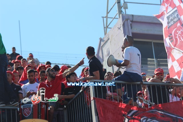 فيديو : الحسم النهائي ينتقل الى ارض الناصرة يوم الثلاثاء بعد التعادل 1-1 واكثر من 4500 مشجع ساند الفريق القسماوي 