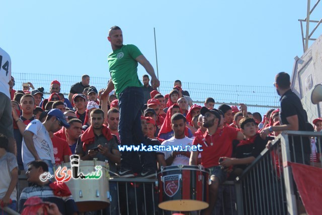 فيديو : الحسم النهائي ينتقل الى ارض الناصرة يوم الثلاثاء بعد التعادل 1-1 واكثر من 4500 مشجع ساند الفريق القسماوي 