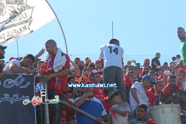 فيديو : الحسم النهائي ينتقل الى ارض الناصرة يوم الثلاثاء بعد التعادل 1-1 واكثر من 4500 مشجع ساند الفريق القسماوي 