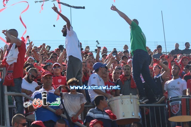 فيديو : الحسم النهائي ينتقل الى ارض الناصرة يوم الثلاثاء بعد التعادل 1-1 واكثر من 4500 مشجع ساند الفريق القسماوي 