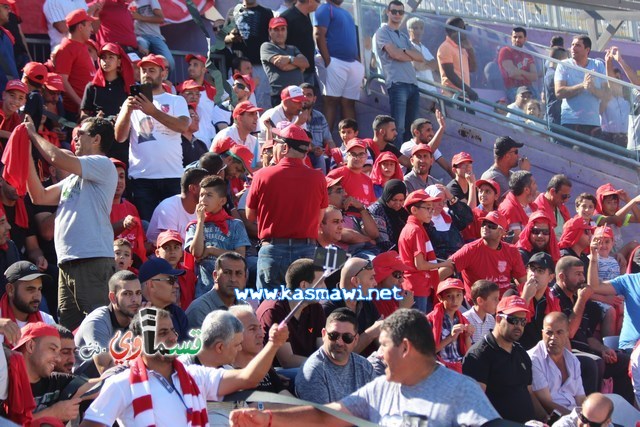 فيديو : الحسم النهائي ينتقل الى ارض الناصرة يوم الثلاثاء بعد التعادل 1-1 واكثر من 4500 مشجع ساند الفريق القسماوي 