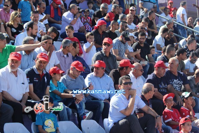 فيديو : الحسم النهائي ينتقل الى ارض الناصرة يوم الثلاثاء بعد التعادل 1-1 واكثر من 4500 مشجع ساند الفريق القسماوي 