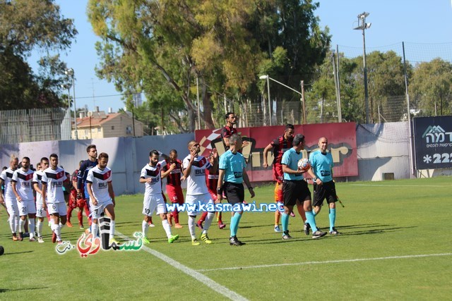 فيديو : الحسم النهائي ينتقل الى ارض الناصرة يوم الثلاثاء بعد التعادل 1-1 واكثر من 4500 مشجع ساند الفريق القسماوي 