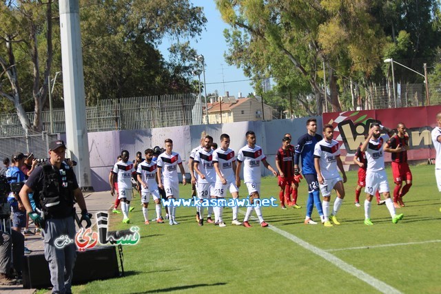 فيديو : الحسم النهائي ينتقل الى ارض الناصرة يوم الثلاثاء بعد التعادل 1-1 واكثر من 4500 مشجع ساند الفريق القسماوي 