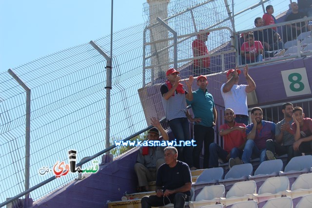 فيديو : الحسم النهائي ينتقل الى ارض الناصرة يوم الثلاثاء بعد التعادل 1-1 واكثر من 4500 مشجع ساند الفريق القسماوي 