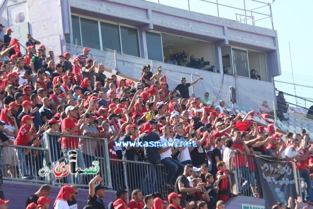 فيديو : الحسم النهائي ينتقل الى ارض الناصرة يوم الثلاثاء بعد التعادل 1-1 واكثر من 4500 مشجع ساند الفريق القسماوي 