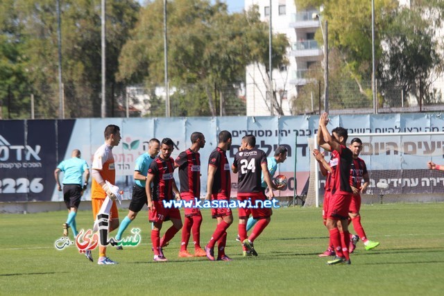 فيديو : الحسم النهائي ينتقل الى ارض الناصرة يوم الثلاثاء بعد التعادل 1-1 واكثر من 4500 مشجع ساند الفريق القسماوي 