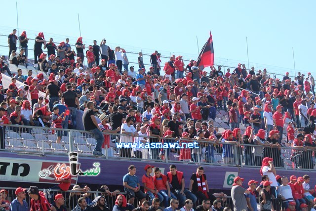 فيديو : الحسم النهائي ينتقل الى ارض الناصرة يوم الثلاثاء بعد التعادل 1-1 واكثر من 4500 مشجع ساند الفريق القسماوي 