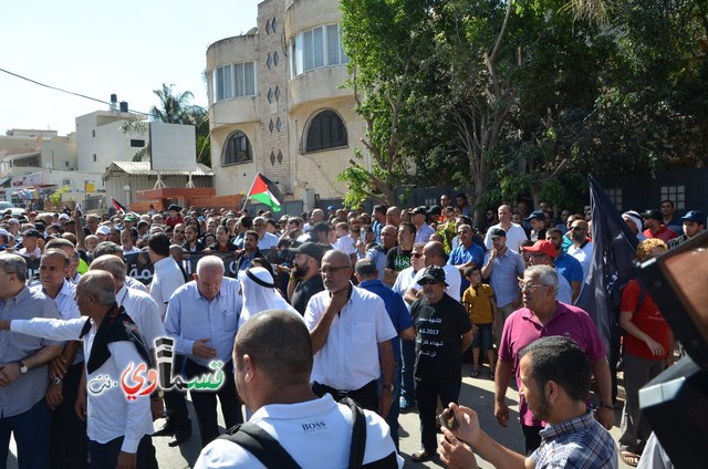  فيديو: الالاف في مظاهرة الشهيد محمد والرئيس عادل بدير  على الشرطة الاختيار محاربة كفرقاسم او عائلات الاجرام 