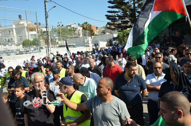  فيديو: الالاف في مظاهرة الشهيد محمد والرئيس عادل بدير  على الشرطة الاختيار محاربة كفرقاسم او عائلات الاجرام 