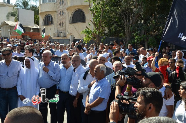  فيديو: الالاف في مظاهرة الشهيد محمد والرئيس عادل بدير  على الشرطة الاختيار محاربة كفرقاسم او عائلات الاجرام 