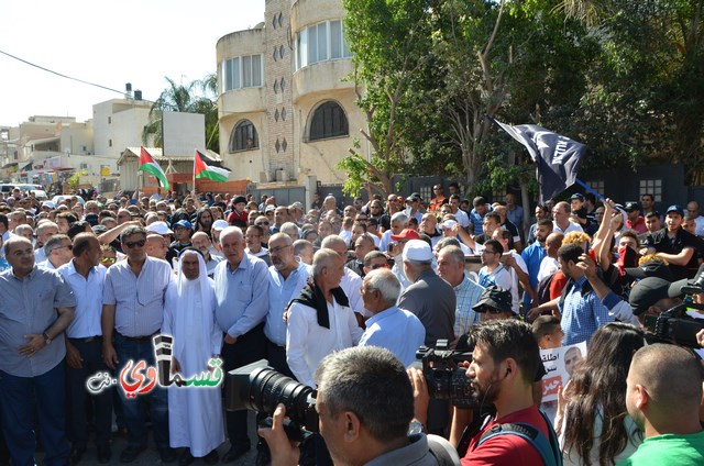  فيديو: الالاف في مظاهرة الشهيد محمد والرئيس عادل بدير  على الشرطة الاختيار محاربة كفرقاسم او عائلات الاجرام 