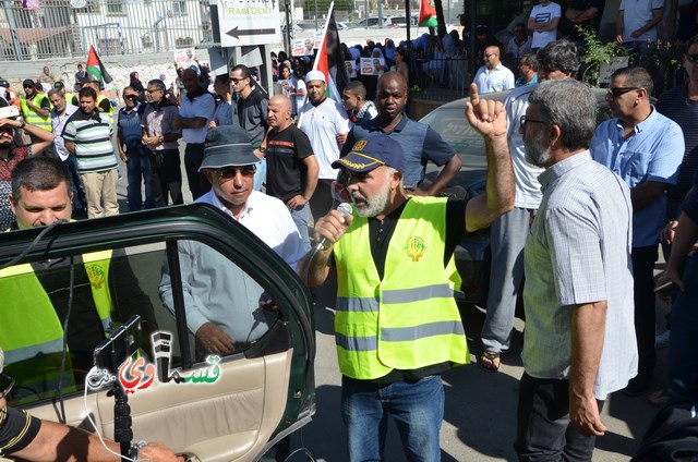  فيديو: الالاف في مظاهرة الشهيد محمد والرئيس عادل بدير  على الشرطة الاختيار محاربة كفرقاسم او عائلات الاجرام 